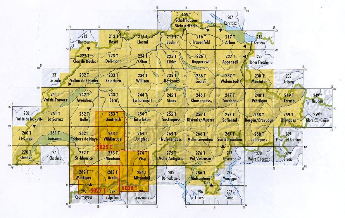 ನಕ್ಷೆ ಸ್ವಿಜರ್ಲ್ಯಾಂಡ್ ಪೋಸ್ಟ್ಕೋಡ್