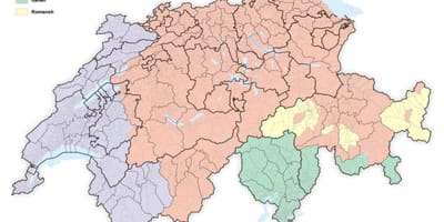 ನಕ್ಷೆ ಸ್ವಿಜರ್ಲ್ಯಾಂಡ್ ಭಾಷೆ