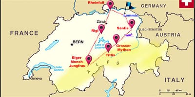 Jungfrau ಸ್ವಿಜರ್ಲ್ಯಾಂಡ್ ನಕ್ಷೆ
